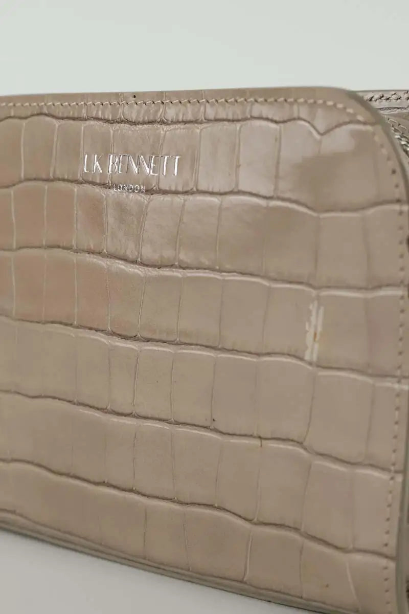 Sac à bandoulière LK Bennett Marie Beige en Cuir