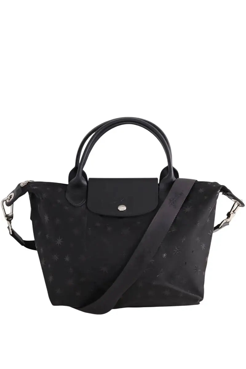 Sac à bandoulière Longchamp Pliage Noir en Synthétique - Seconde Main