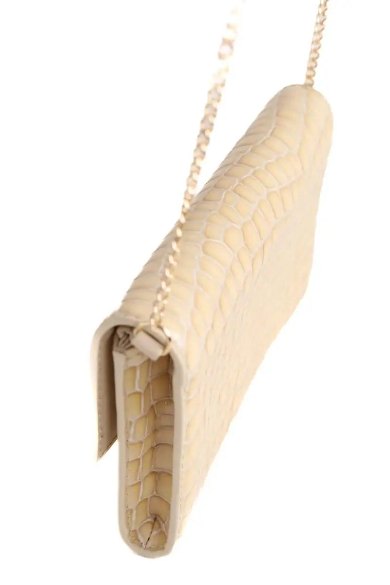 Sac à bandoulière Maje Beige en Cuir