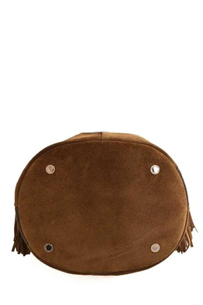Sac à bandoulière Maje Marron en Daim