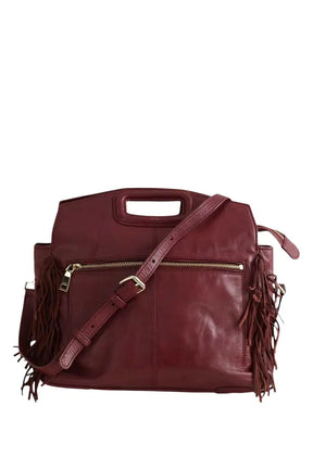 Sac à bandoulière Maje Miss M Bordeaux en Cuir - Seconde Main