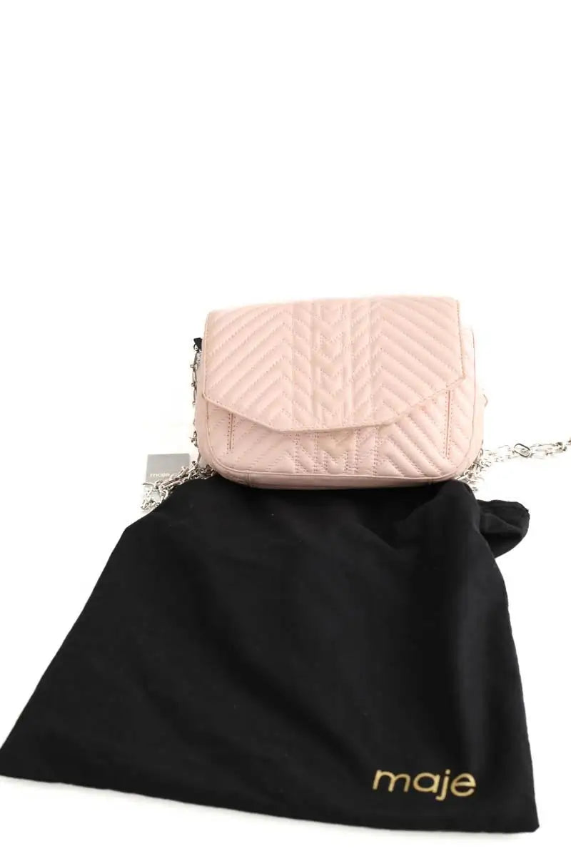 Sac à bandoulière Maje Rose en Cuir