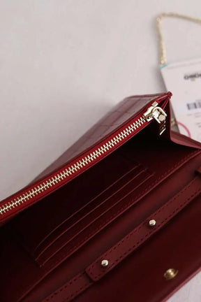 Sac à bandoulière Maje Rouge en Cuir