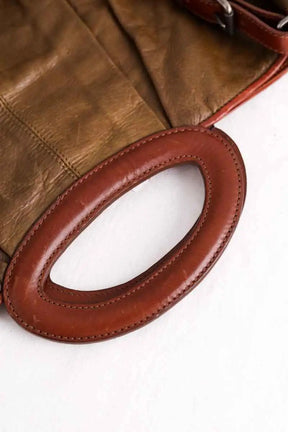Sac à bandoulière Marni Kaki en Cuir