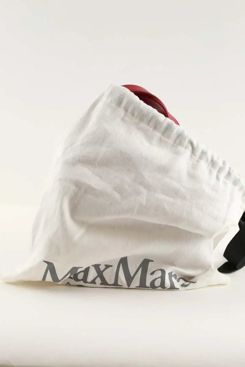 Sac à bandoulière Max Mara Whitney Rouge en Cuir