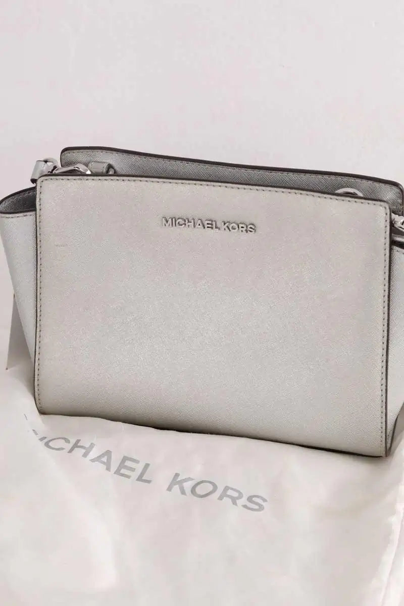 Sac à bandoulière Michael Kors Argent en Cuir