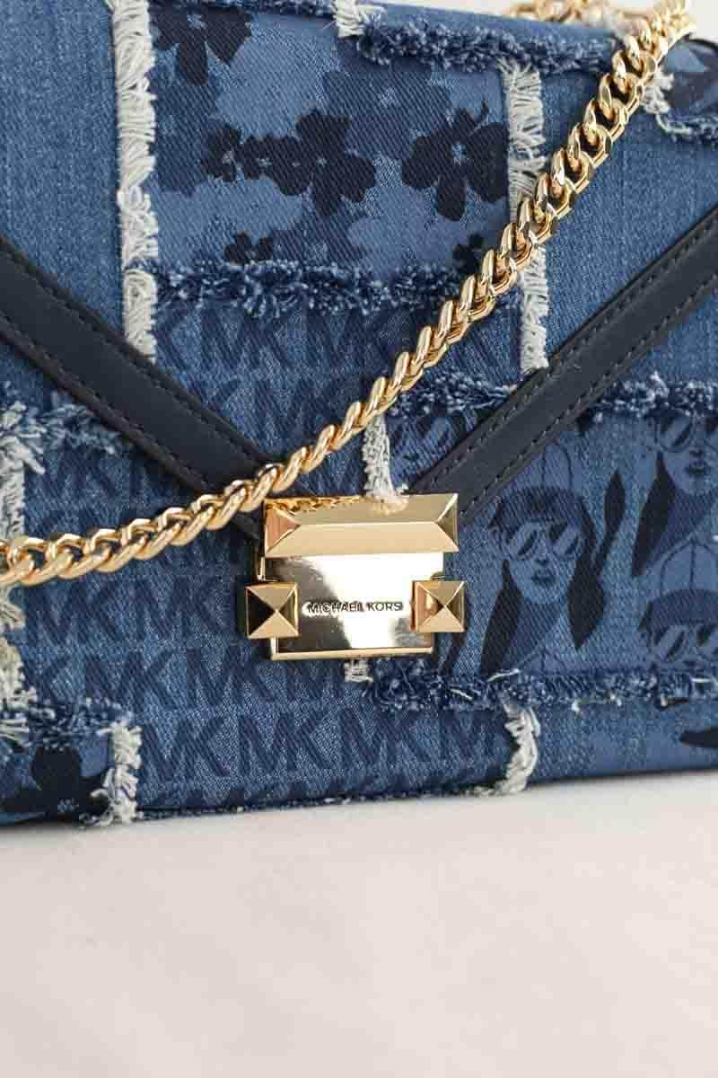 Sac à bandoulière Michael Kors Bleu en Tissu