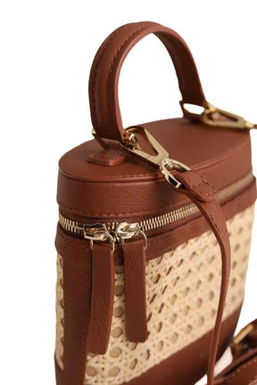 Sac à bandoulière Paris 64 Prismatic Marron en Cuir