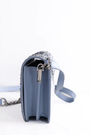 Sac à bandoulière Pinko Bleu en Cuir