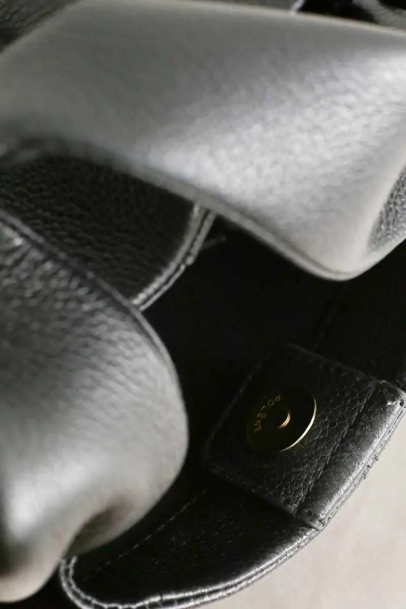 Sac à bandoulière Polène Numéro neuf mini Noir en Cuir