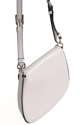 Sac à bandoulière Prada Cleo Blanc en Cuir