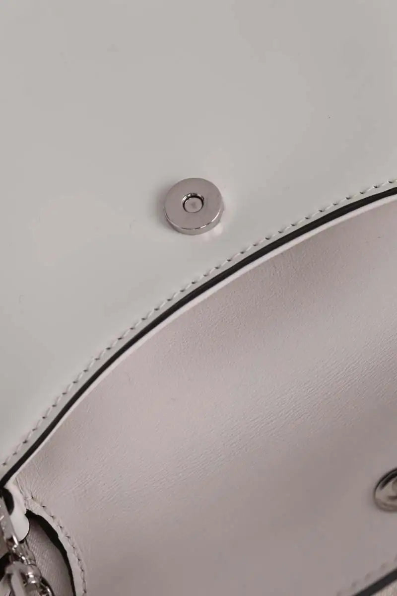 Sac à bandoulière Prada Cleo Blanc en Cuir