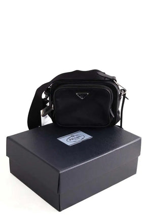 Sac à bandoulière Prada Noir en Tissu