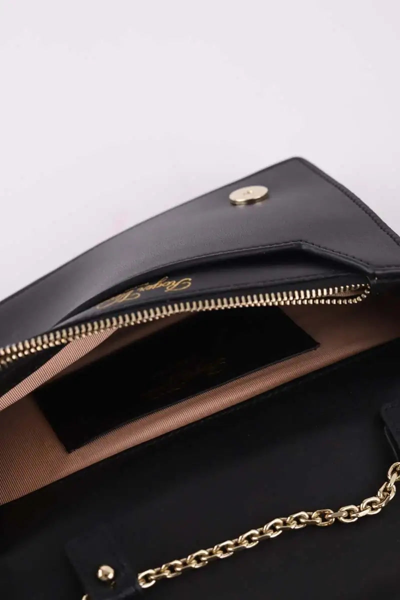 Sac à bandoulière Roger Vivier Besace Belle Voyage en laine jaune Noir en Tissu