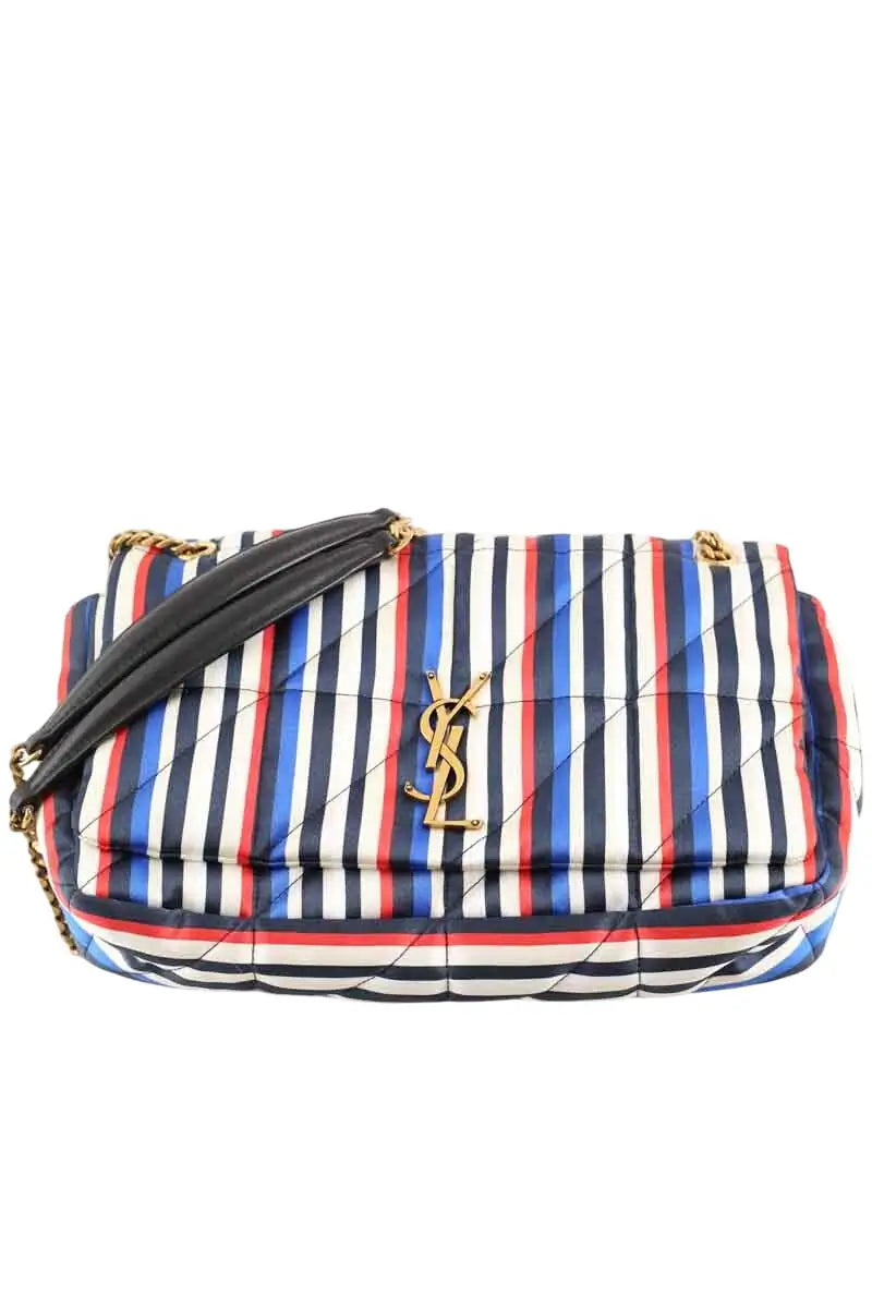 Sac à bandoulière Saint Laurent Jamie Blanc en Tissu - Seconde Main