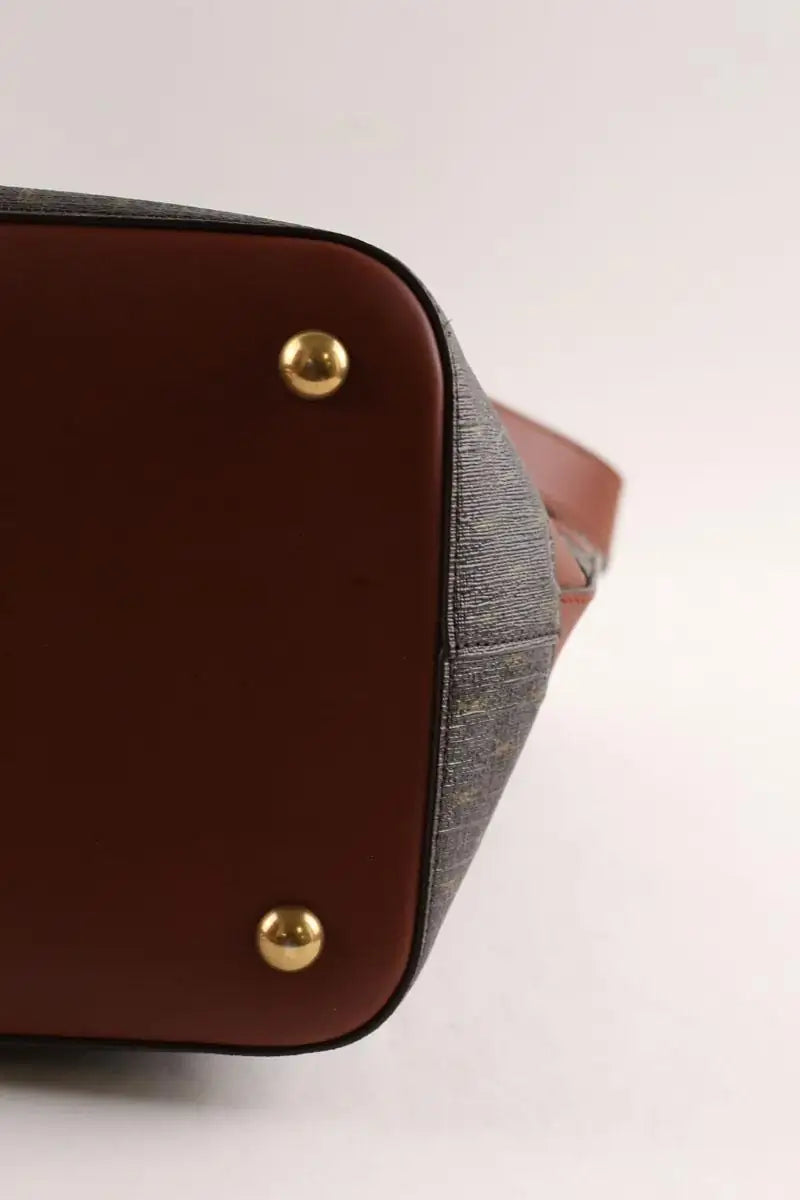 Sac à bandoulière Saint Laurent Sac seau monogramme Marron en Cuir