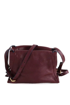 Sac à bandoulière Sandro Bordeaux en Cuir
