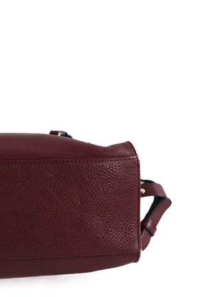 Sac à bandoulière Sandro Bordeaux en Cuir