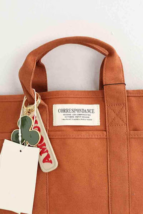 Sac à bandoulière Sézane Cabas mini Camel en Coton