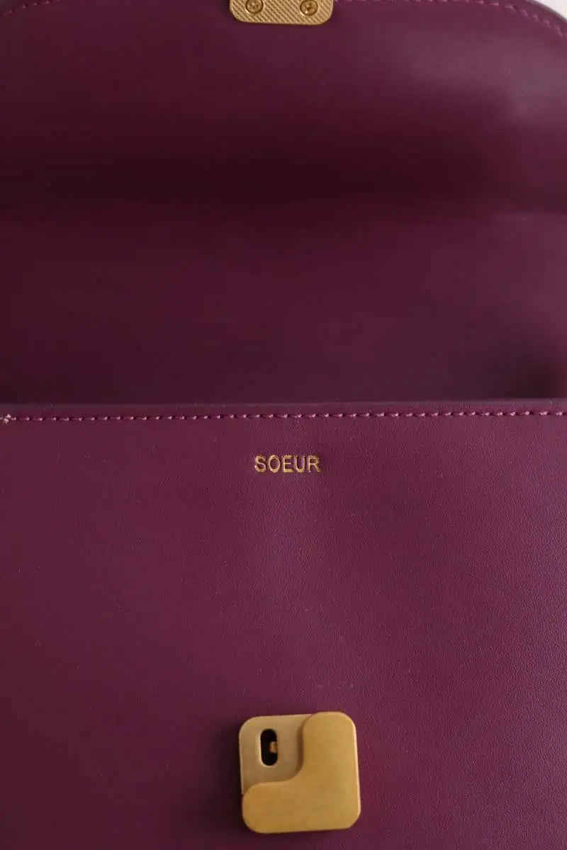 Sac à bandoulière Soeur Violet en Cuir