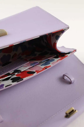 Sac à bandoulière Tammy & Benjamin McDo X Emily in paris Violet en Cuir