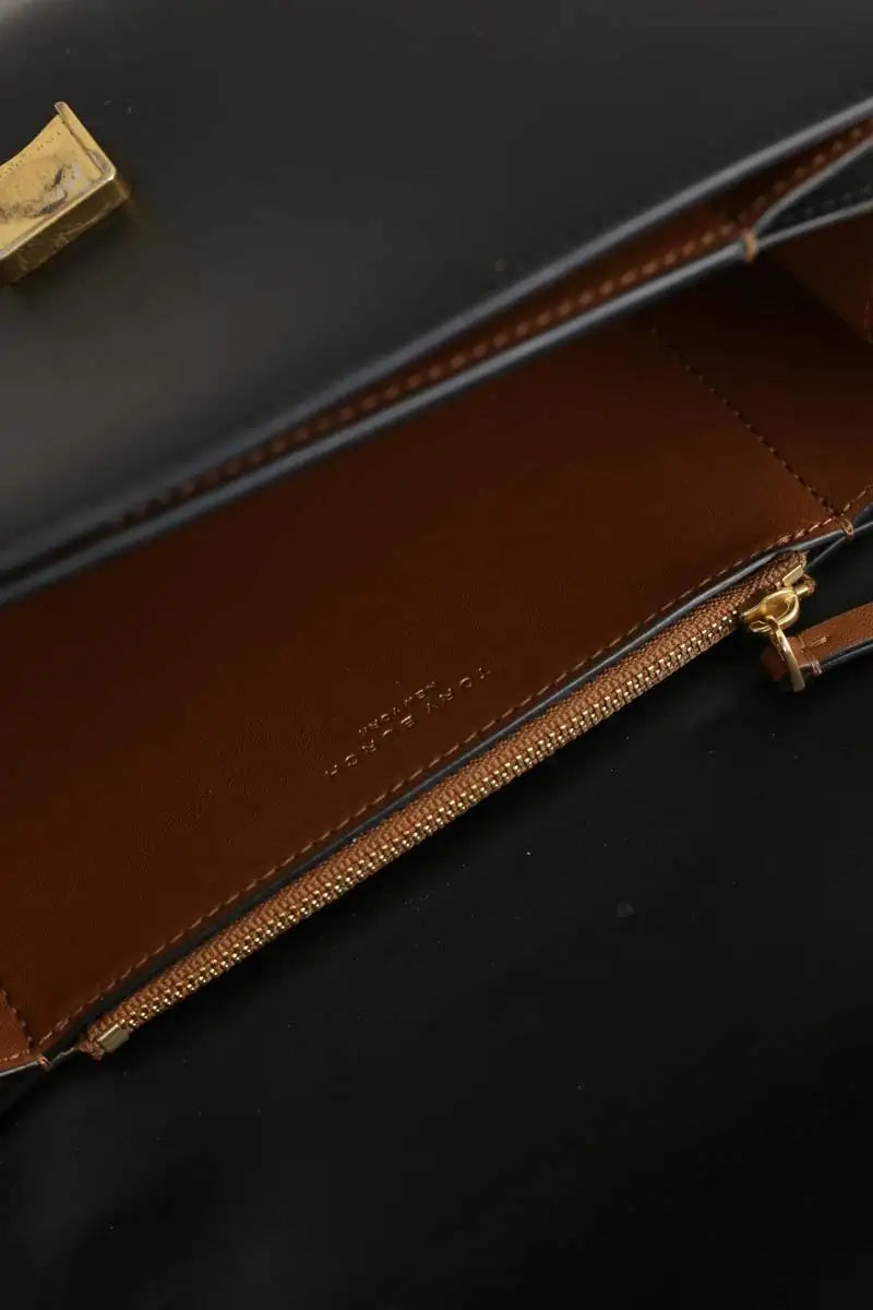 Sac à bandoulière Tory Burch Eleanor Noir en Cuir