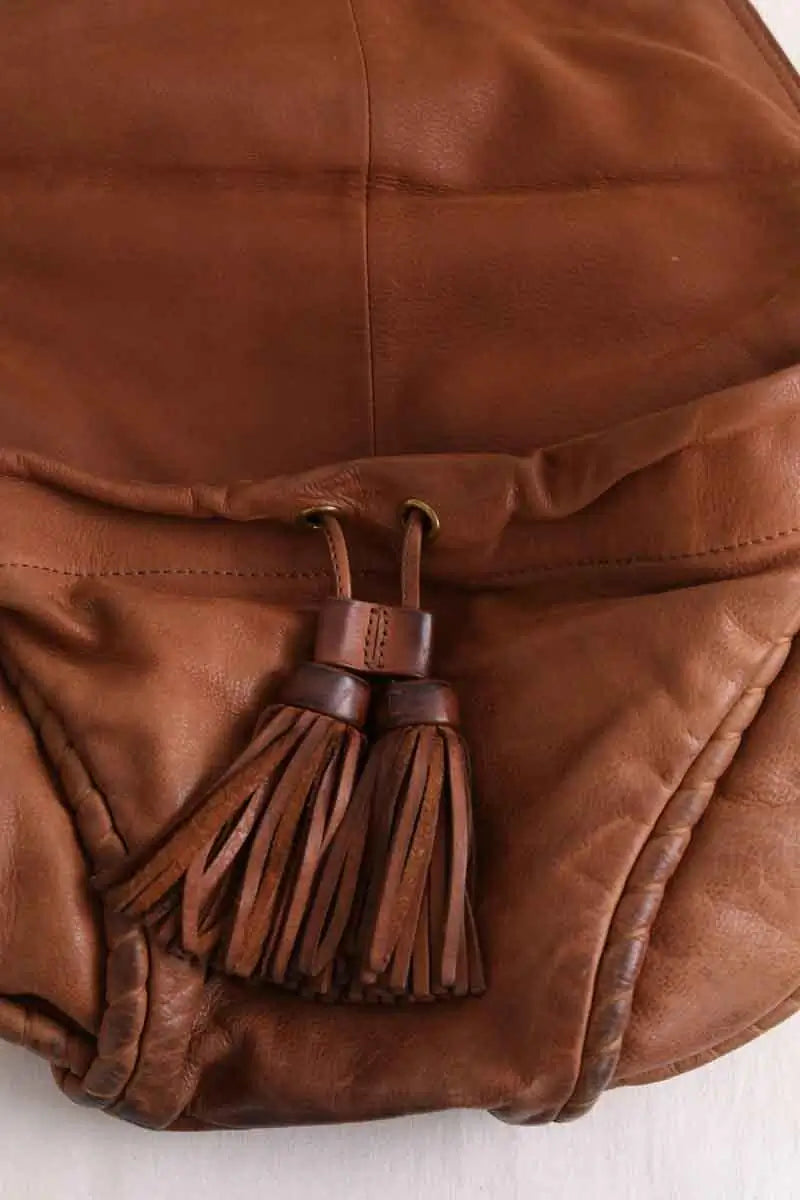 Sac à bandoulière Vanessa Bruno Camel en Cuir