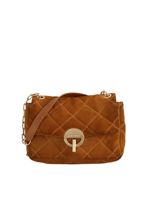 Sac à bandoulière Vanessa Bruno Moon grand Camel en Daim - Seconde Main