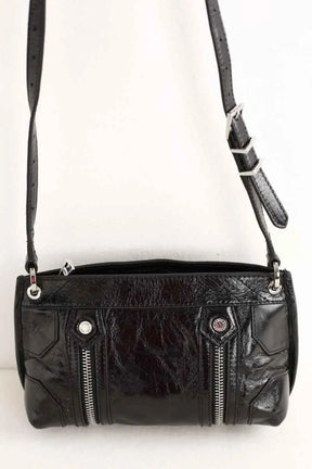 Sac à bandoulière Zadig & Voltaire Sunny Mood Vintage Patent Noir en Cuir