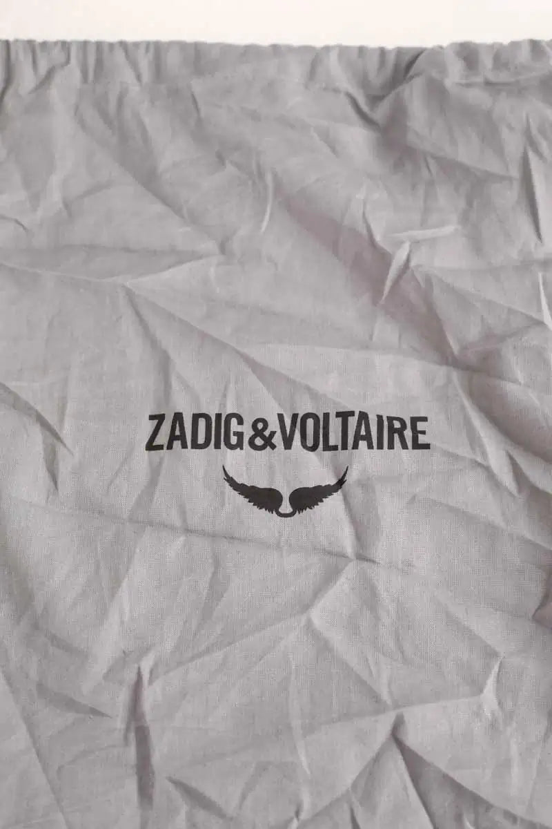 Sac à bandoulière Zadig & Voltaire Sunny Mood Vintage Patent Noir en Cuir