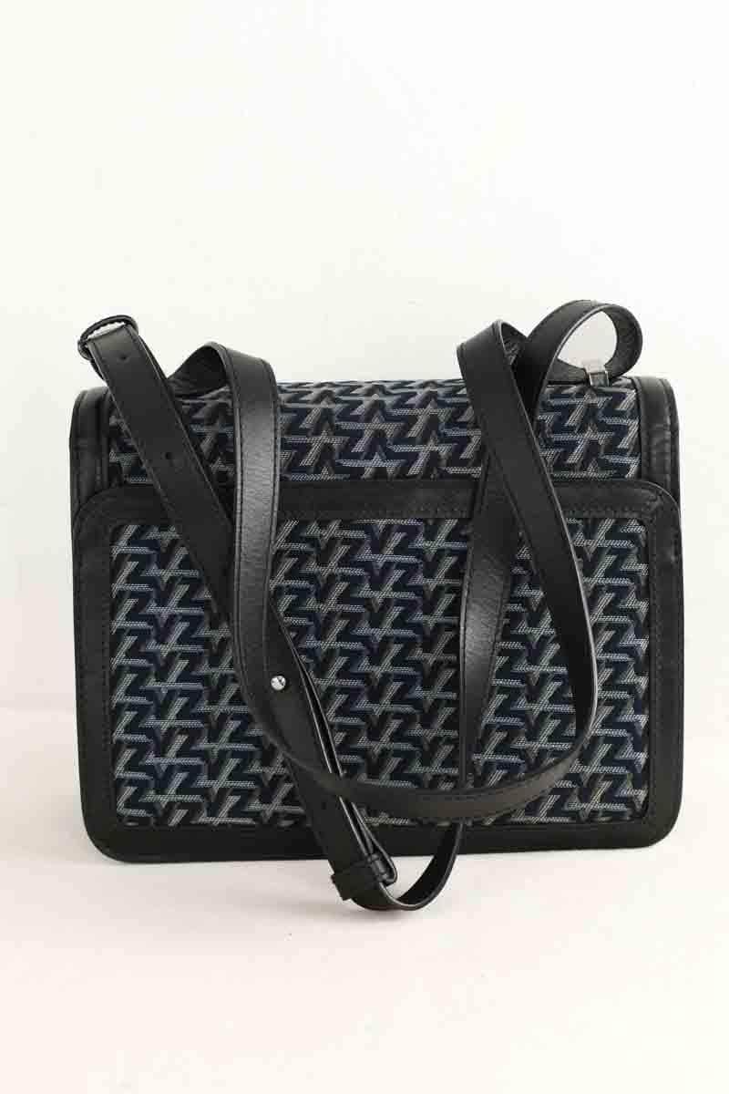 Sac à bandoulière Zadig & Voltaire ZV initiale le city monogram Marine en Cuir