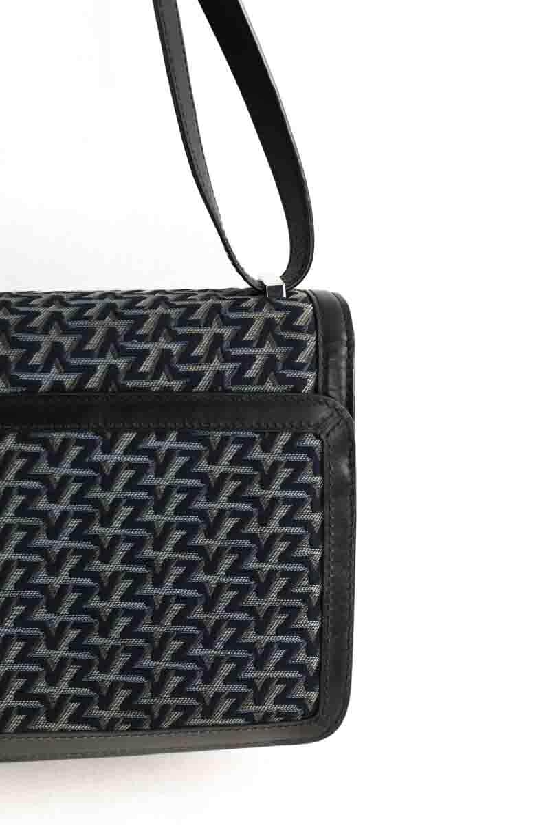 Sac à bandoulière Zadig & Voltaire ZV initiale le city monogram Marine en Cuir