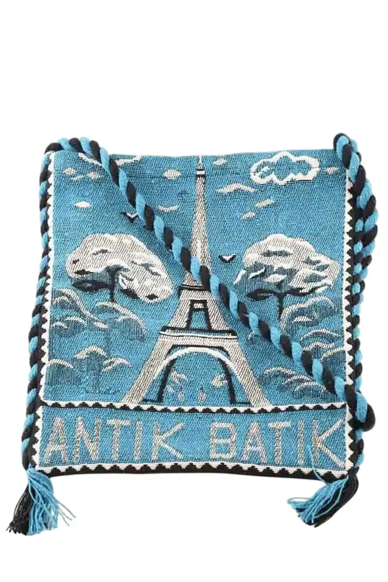 Sac à main Antik Batik Bleu en Tissu - Seconde Main