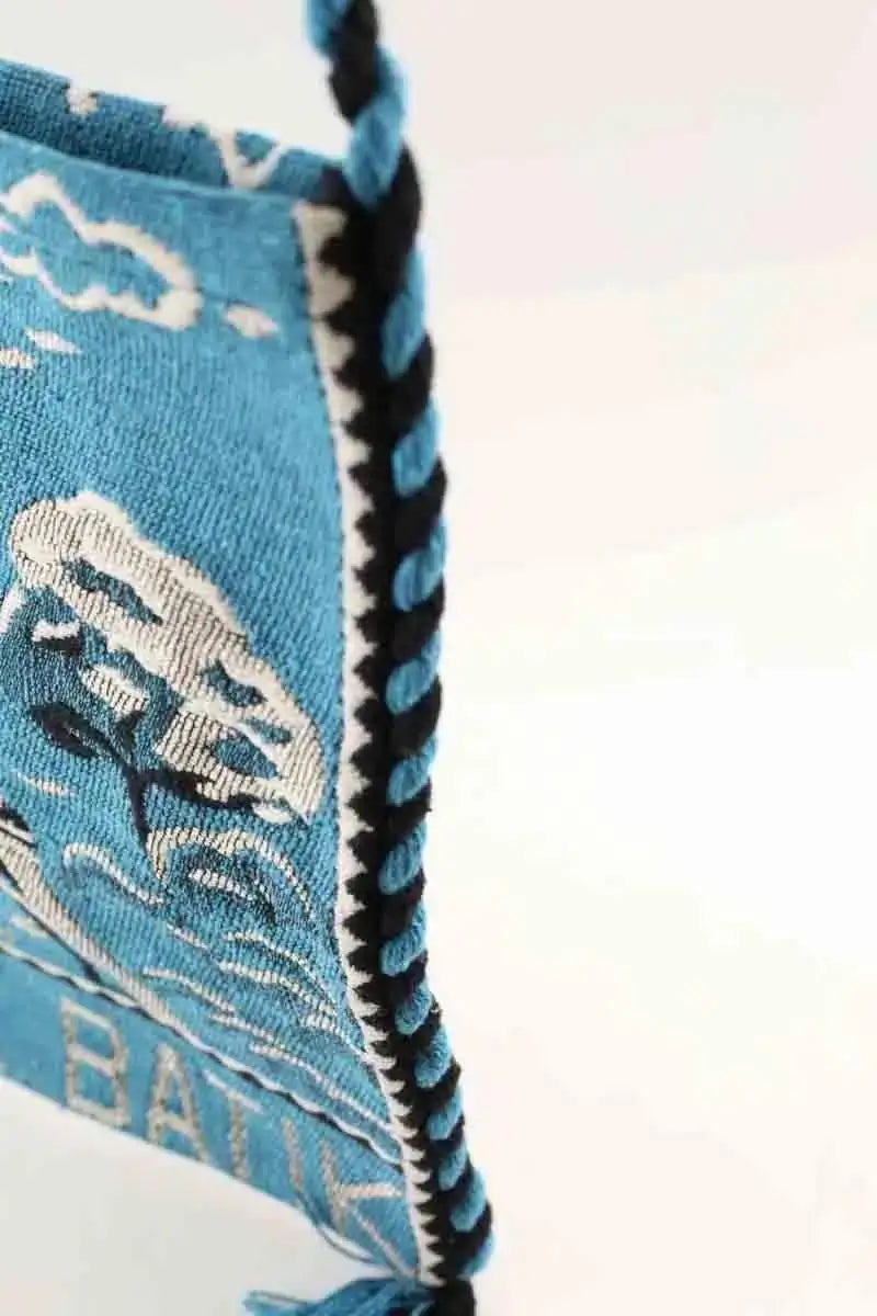 Sac à main Antik Batik Bleu en Tissu