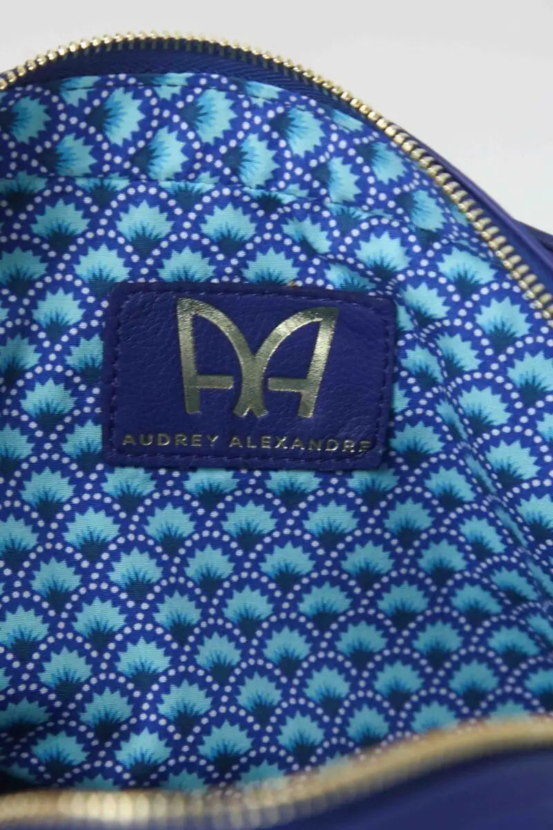 Sac à main Audrey Alexandre Bleu en Cuir