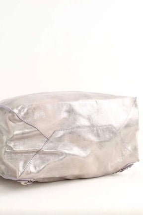 Sac à main Balenciaga Papier Argent en Cuir