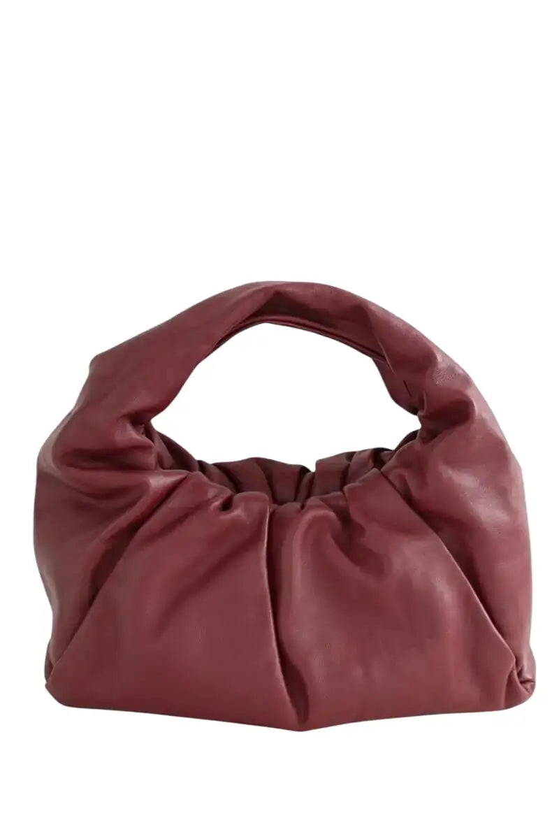 Sac à main Bottega Veneta Bordeaux en Cuir - Seconde Main