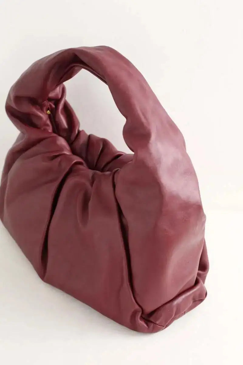 Sac à main Bottega Veneta Bordeaux en Cuir