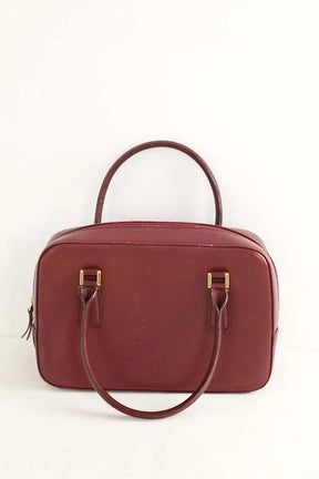 Sac à main Burberry Bordeaux en Cuir
