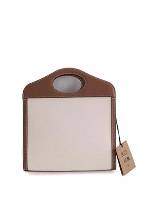 Sac à main Burberry Pocket Mini Marron en Cuir