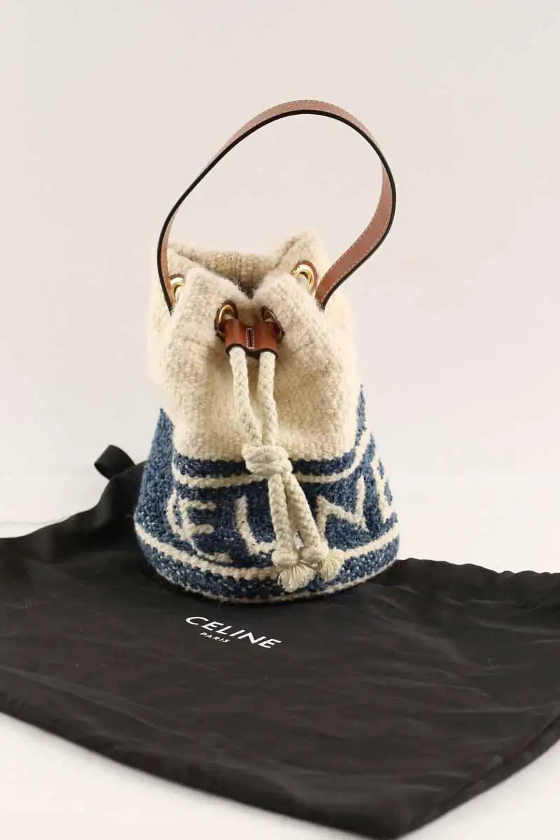 Sac à main Celine Beige en Tweed