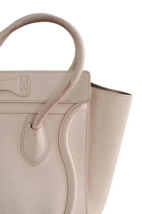 Sac à main Celine Cabas Luggage  Ecru en Cuir