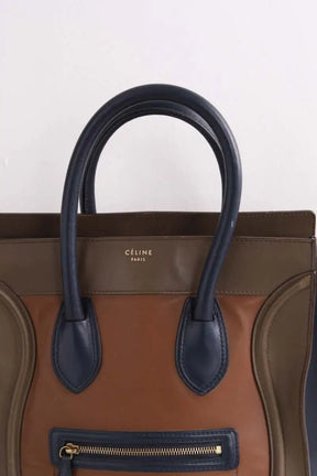 Sac à main Celine Cabas Luggage Marron en Cuir