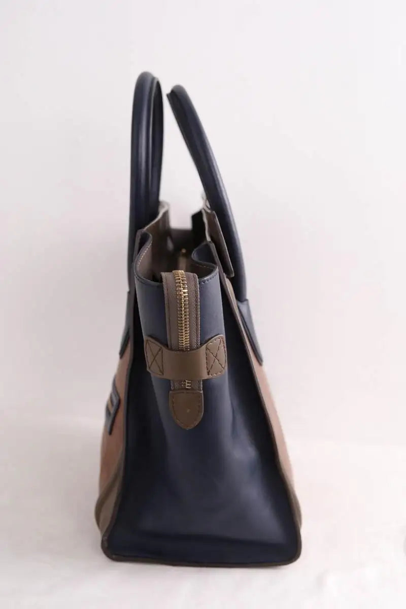 Sac à main Celine Cabas Luggage Marron en Cuir