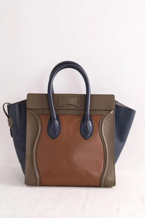 Sac à main Celine Cabas Luggage Marron en Cuir