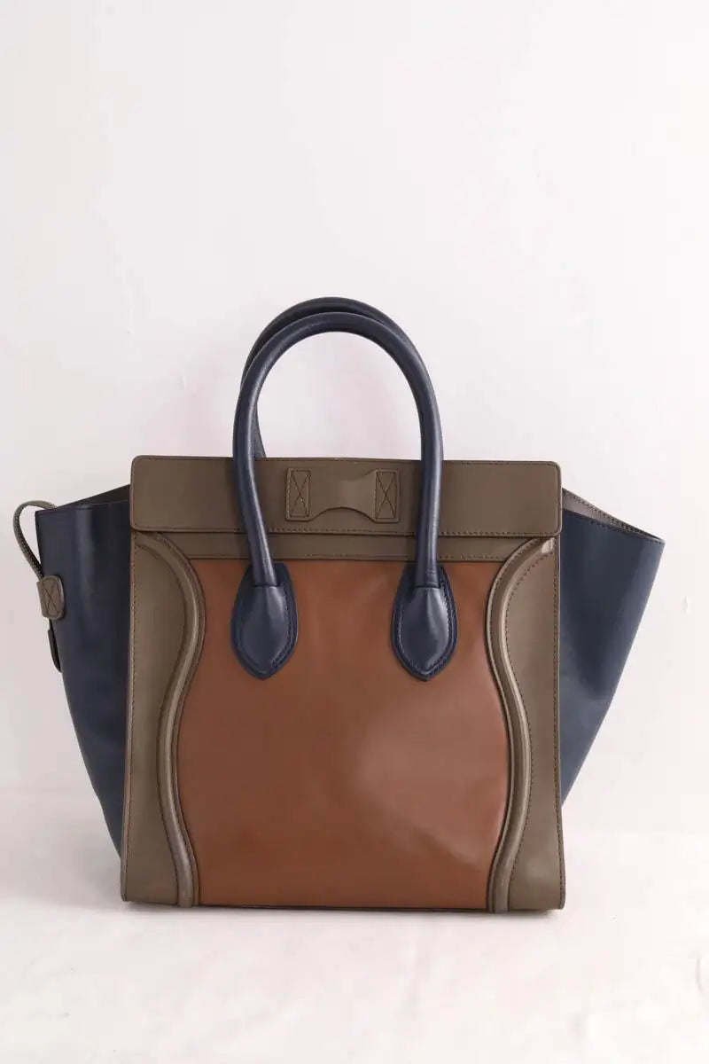 Sac à main Celine Cabas Luggage Marron en Cuir
