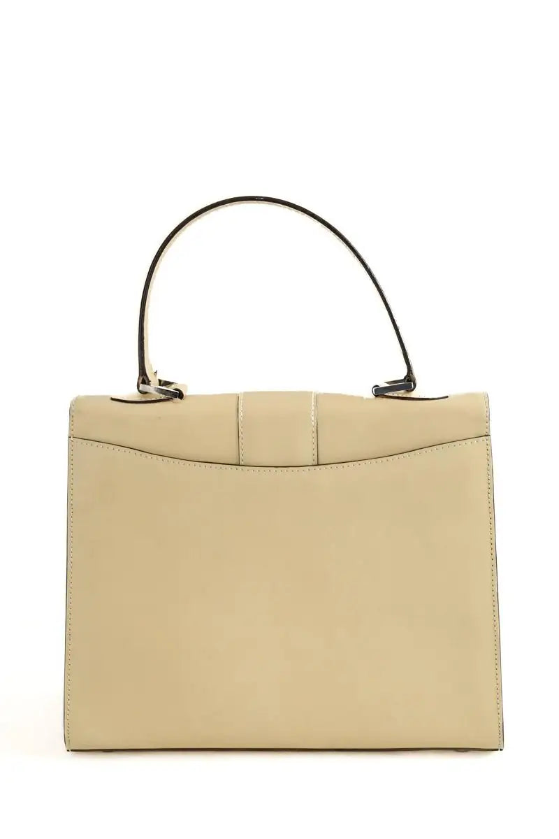 Sac à main Celine Crécy Beige en Cuir verni