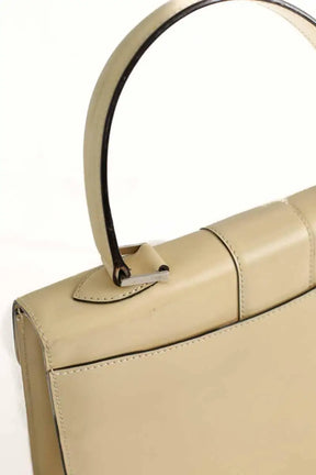 Sac à main Celine Crécy Beige en Cuir verni