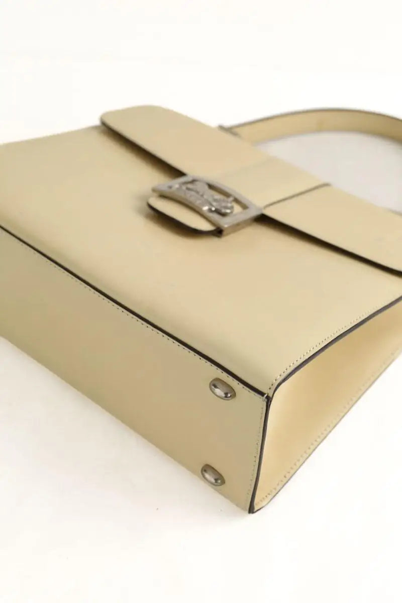 Sac à main Celine Crécy Beige en Cuir verni