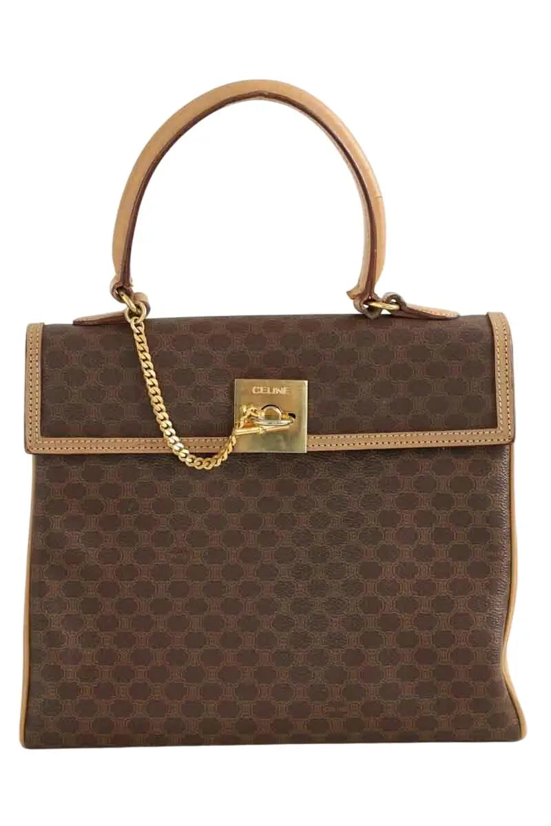 Sac à main Celine Gancini Macadam Marron en Cuir - Seconde Main